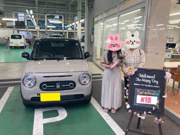 ☆K様☆ラパンLCのご納車ありがとうございます( *´艸｀)